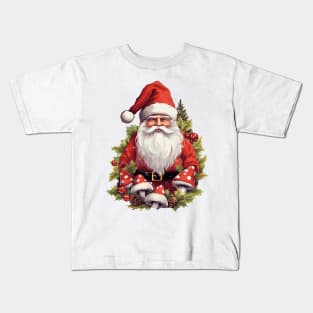 Cottagecore Santa Kids T-Shirt